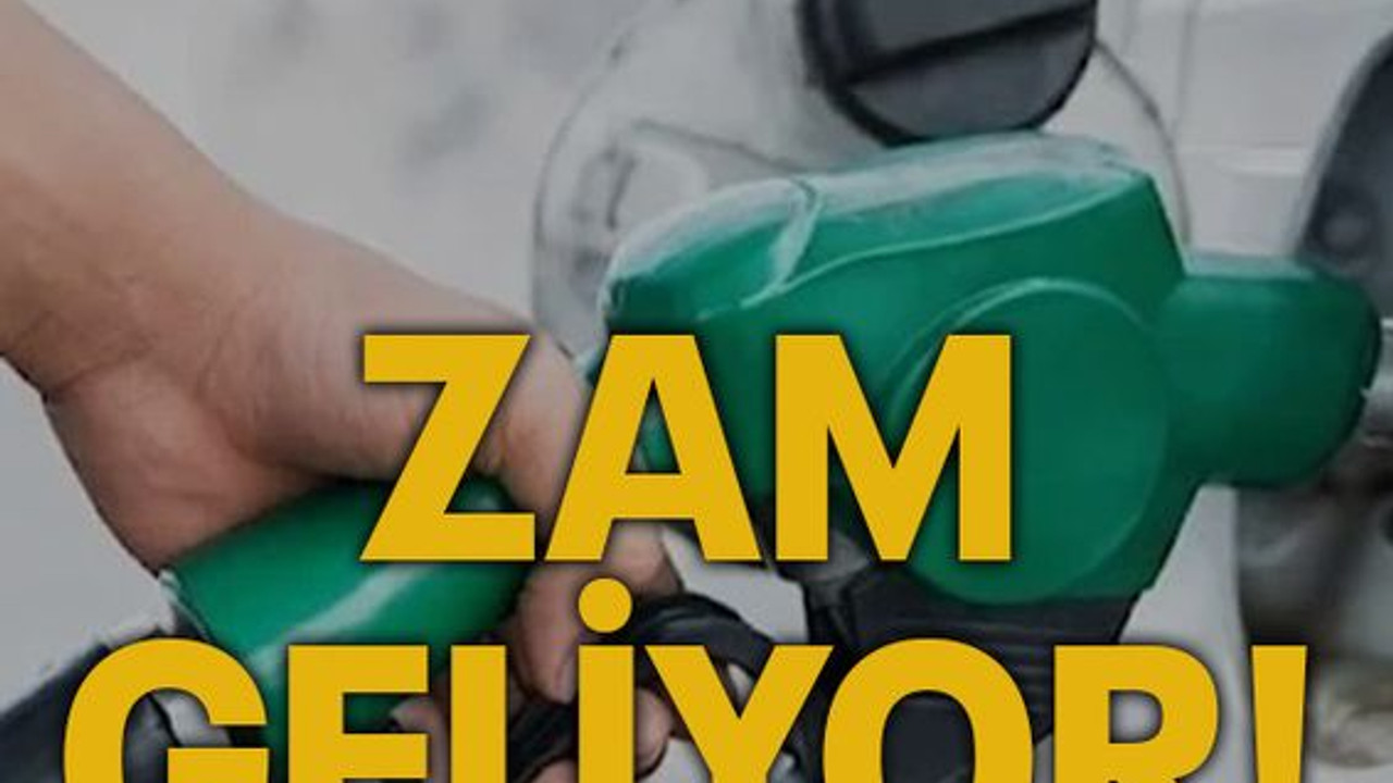 Benzine zam geliyor!
